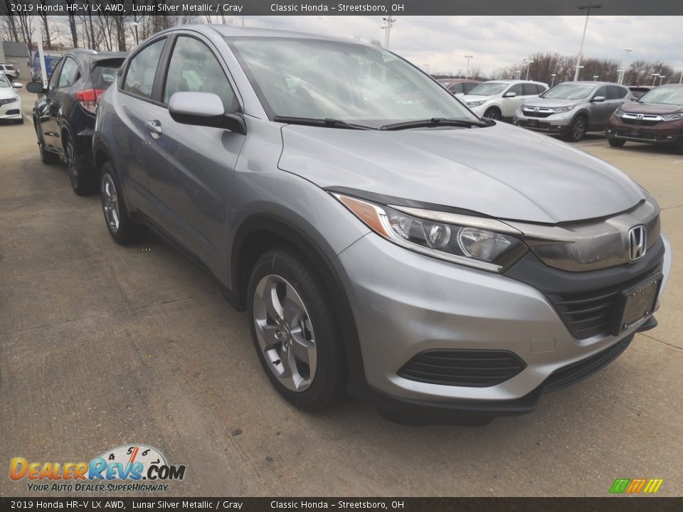 2019 Honda HR-V LX AWD Lunar Silver Metallic / Gray Photo #3