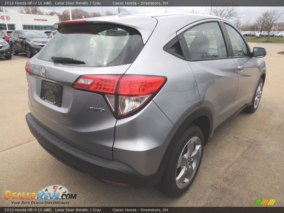 2019 Honda HR-V LX AWD Lunar Silver Metallic / Gray Photo #4