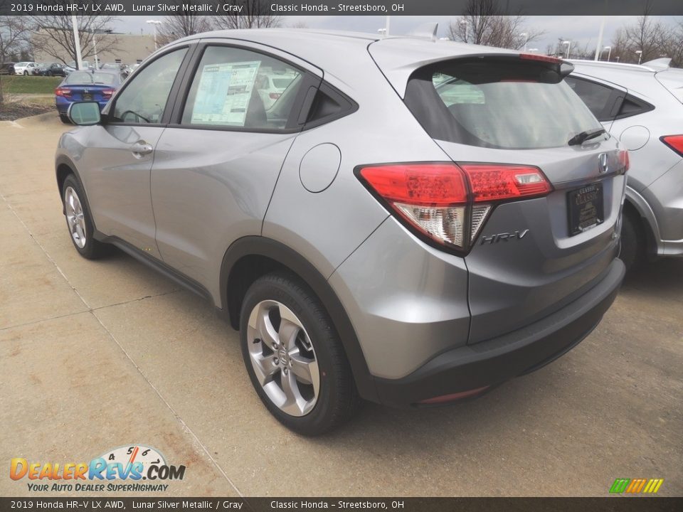 2019 Honda HR-V LX AWD Lunar Silver Metallic / Gray Photo #5