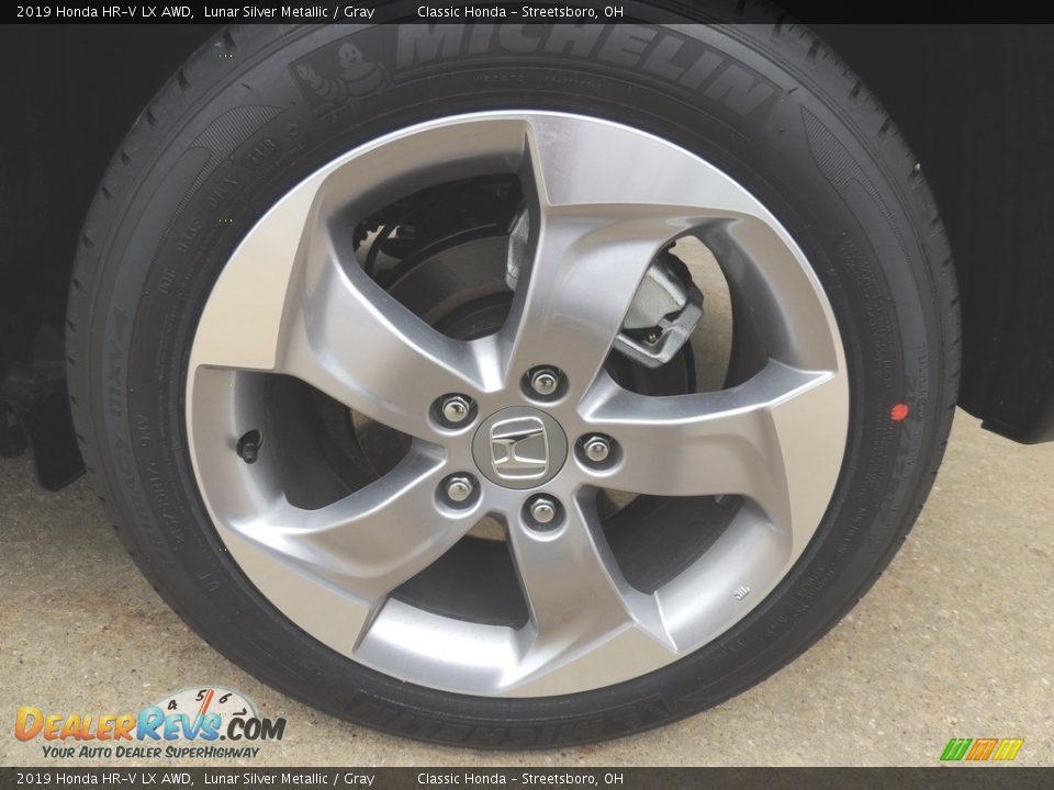 2019 Honda HR-V LX AWD Lunar Silver Metallic / Gray Photo #6