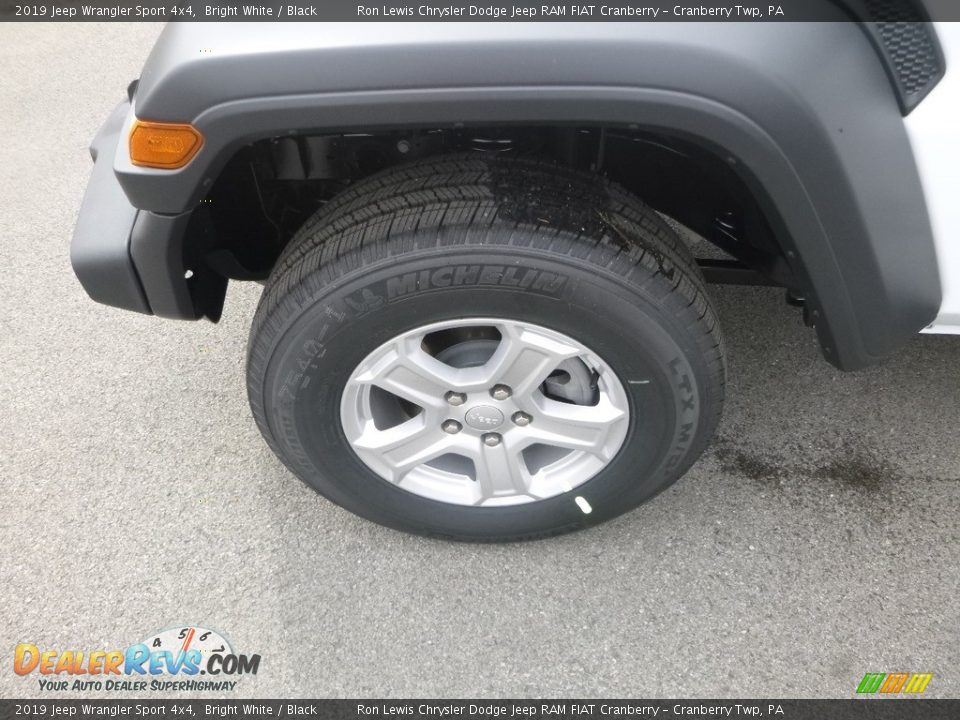 2019 Jeep Wrangler Sport 4x4 Bright White / Black Photo #2