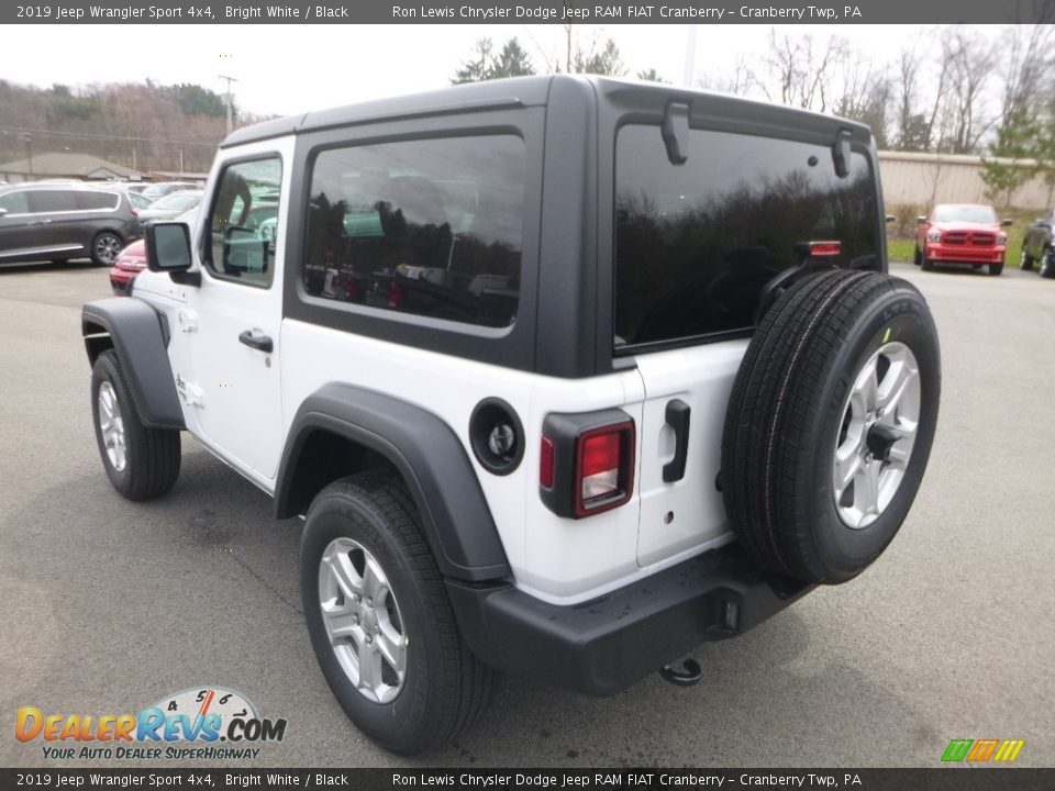 2019 Jeep Wrangler Sport 4x4 Bright White / Black Photo #3