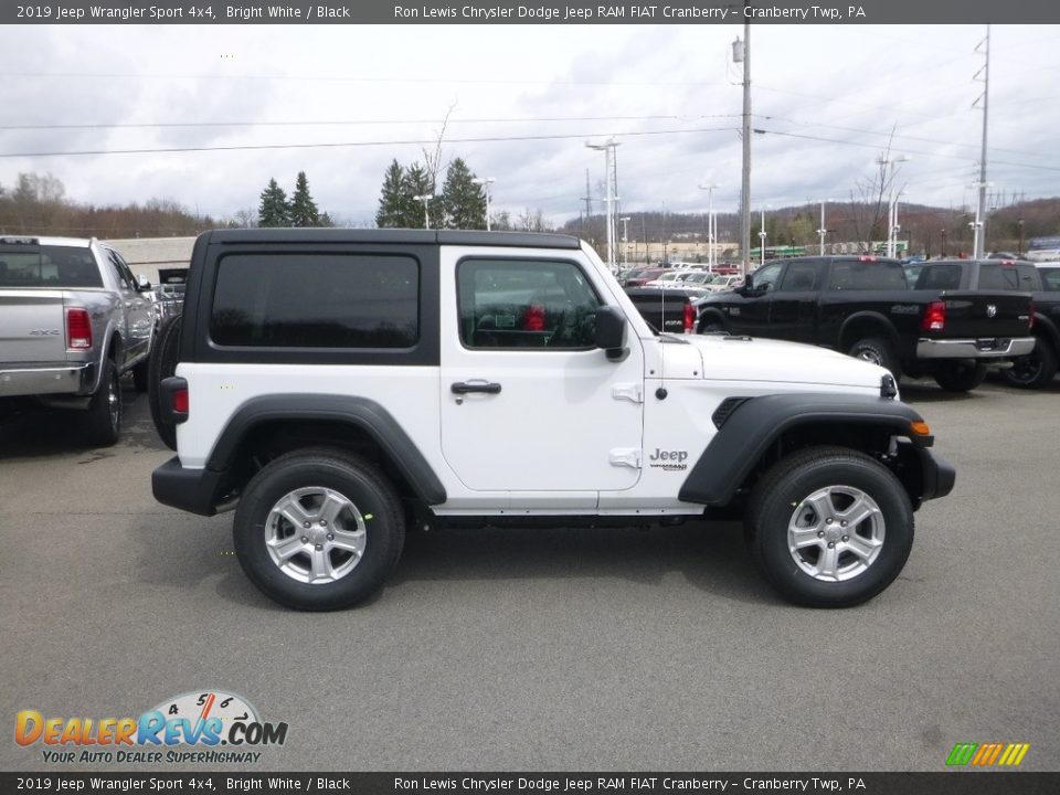 2019 Jeep Wrangler Sport 4x4 Bright White / Black Photo #6