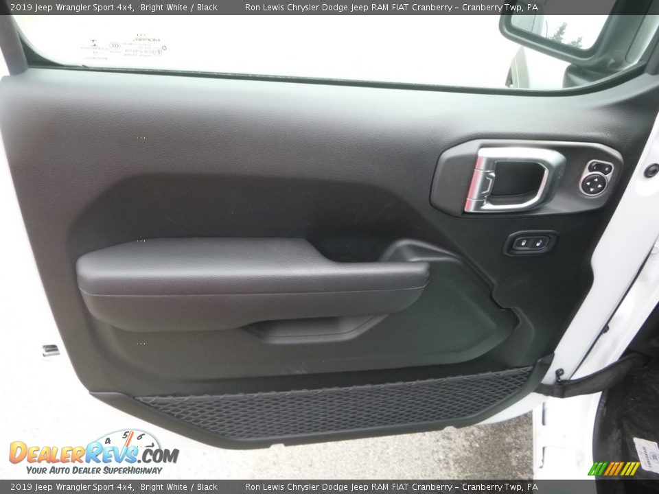 2019 Jeep Wrangler Sport 4x4 Bright White / Black Photo #13