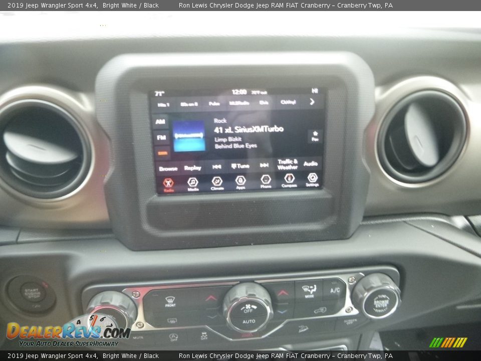2019 Jeep Wrangler Sport 4x4 Bright White / Black Photo #15