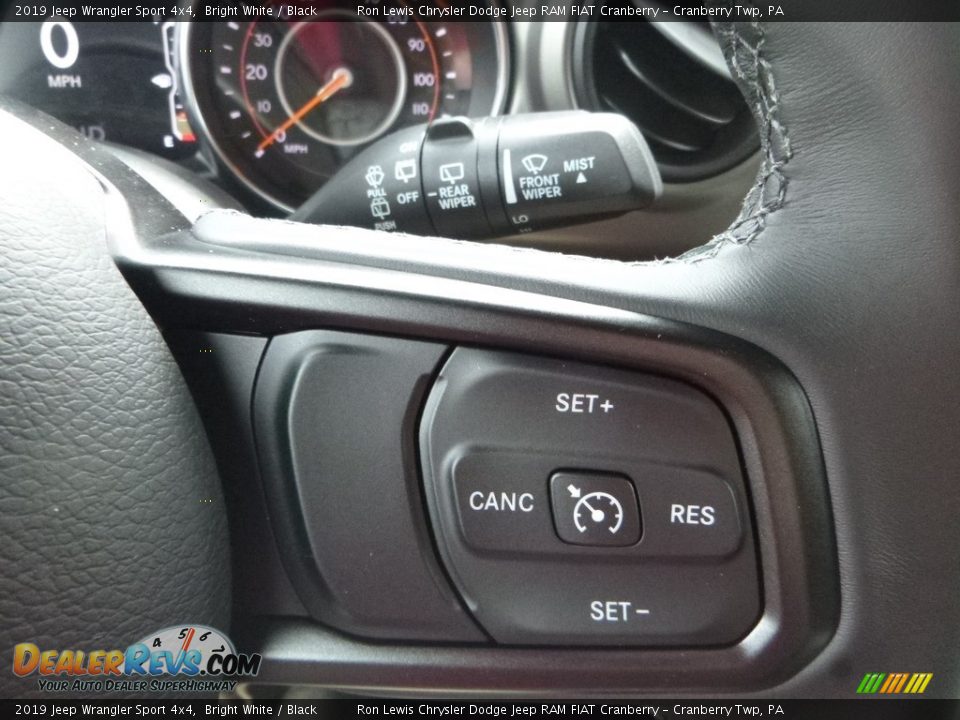 2019 Jeep Wrangler Sport 4x4 Bright White / Black Photo #17