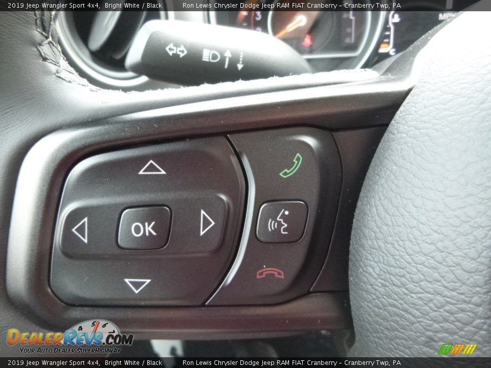 2019 Jeep Wrangler Sport 4x4 Bright White / Black Photo #18