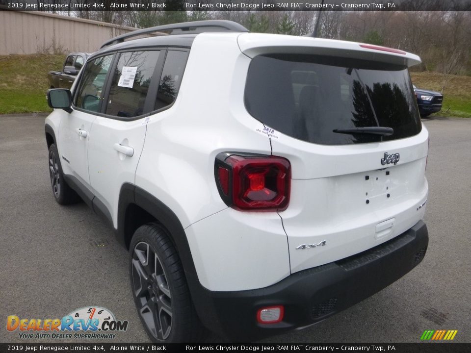 2019 Jeep Renegade Limited 4x4 Alpine White / Black Photo #3