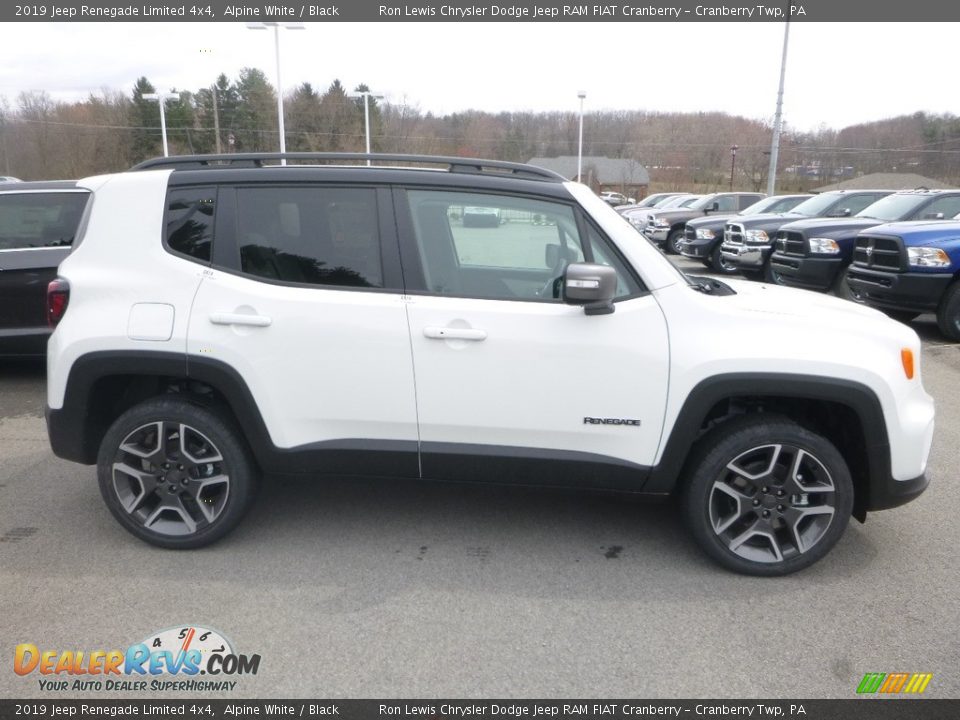 Alpine White 2019 Jeep Renegade Limited 4x4 Photo #6