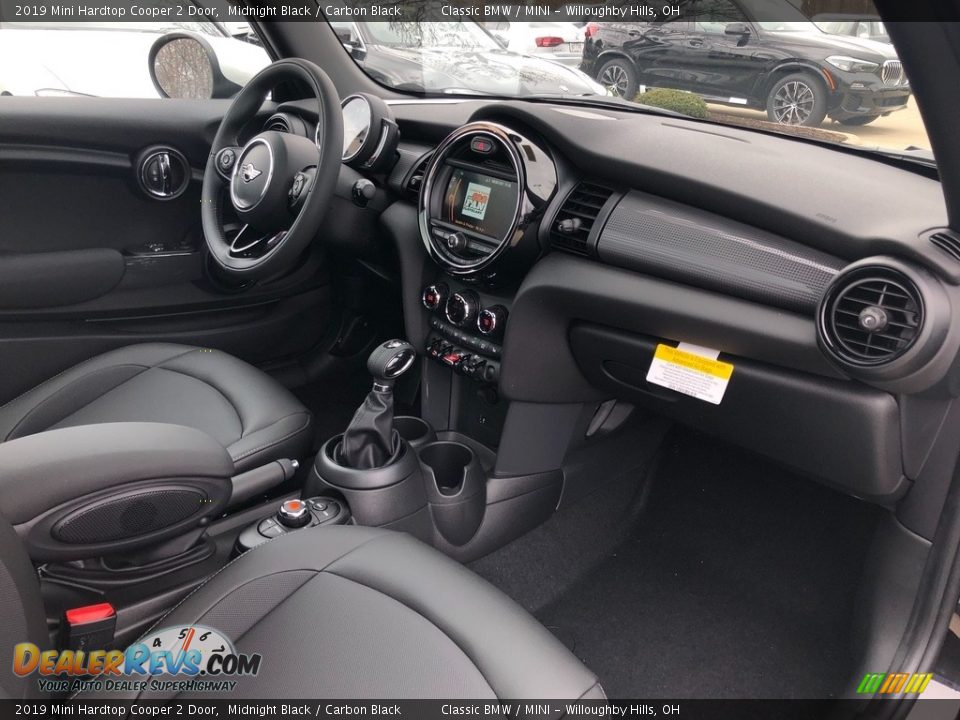 2019 Mini Hardtop Cooper 2 Door Midnight Black / Carbon Black Photo #5