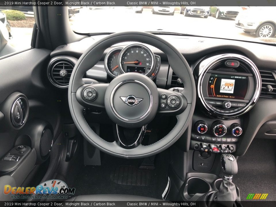 2019 Mini Hardtop Cooper 2 Door Midnight Black / Carbon Black Photo #6