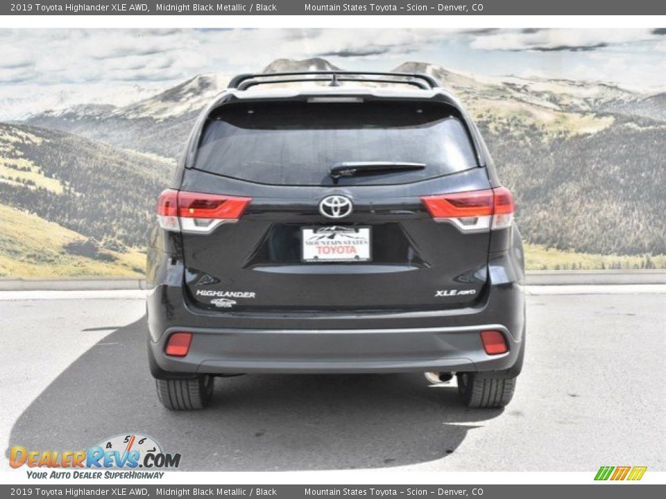 2019 Toyota Highlander XLE AWD Midnight Black Metallic / Black Photo #4