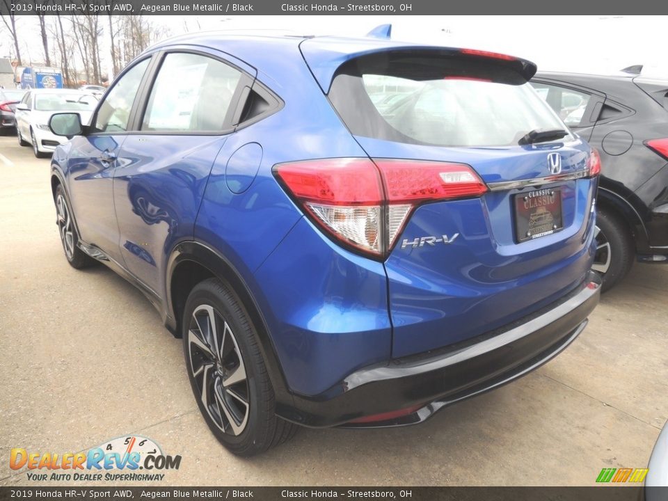 2019 Honda HR-V Sport AWD Aegean Blue Metallic / Black Photo #5