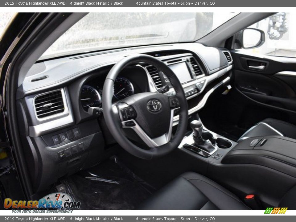 2019 Toyota Highlander XLE AWD Midnight Black Metallic / Black Photo #5