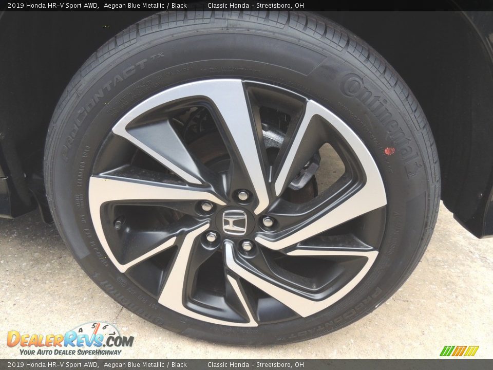 2019 Honda HR-V Sport AWD Aegean Blue Metallic / Black Photo #6