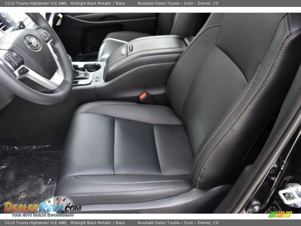 2019 Toyota Highlander XLE AWD Midnight Black Metallic / Black Photo #6