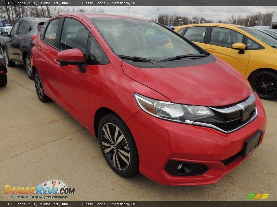 2019 Honda Fit EX Milano Red / Black Photo #3