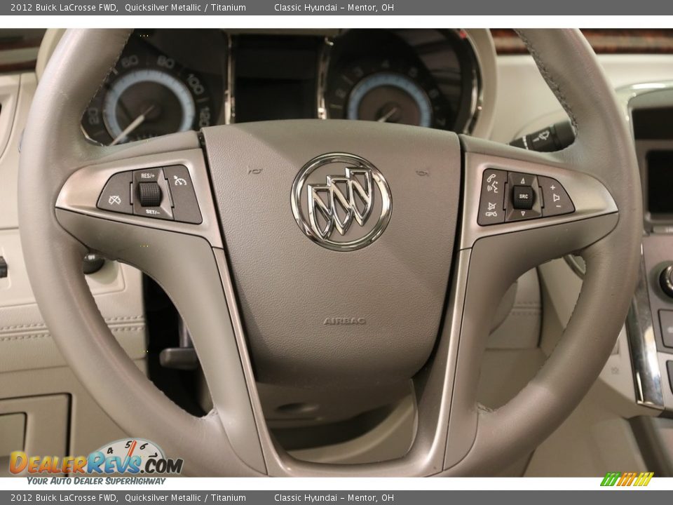 2012 Buick LaCrosse FWD Quicksilver Metallic / Titanium Photo #7