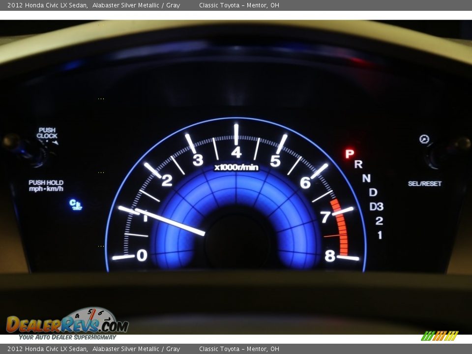 2012 Honda Civic LX Sedan Alabaster Silver Metallic / Gray Photo #13