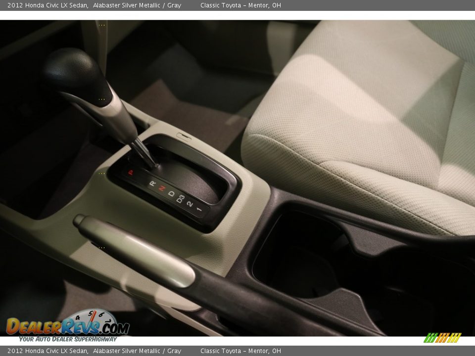 2012 Honda Civic LX Sedan Alabaster Silver Metallic / Gray Photo #15