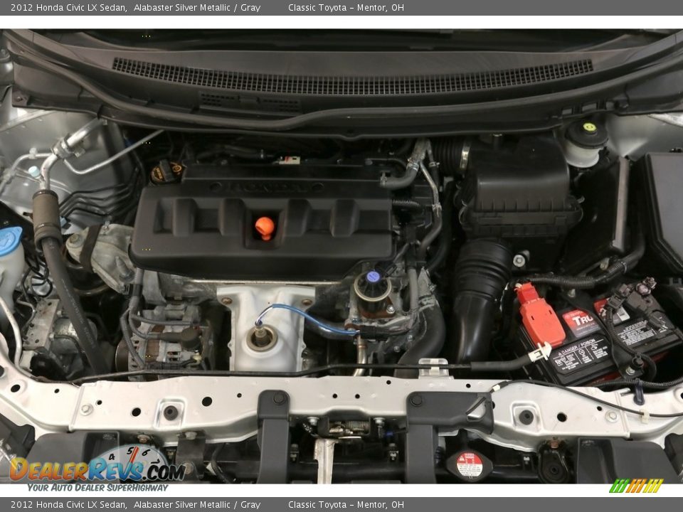 2012 Honda Civic LX Sedan Alabaster Silver Metallic / Gray Photo #20