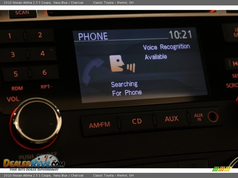2010 Nissan Altima 2.5 S Coupe Navy Blue / Charcoal Photo #10