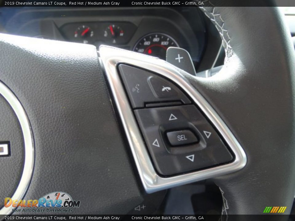 2019 Chevrolet Camaro LT Coupe Red Hot / Medium Ash Gray Photo #19