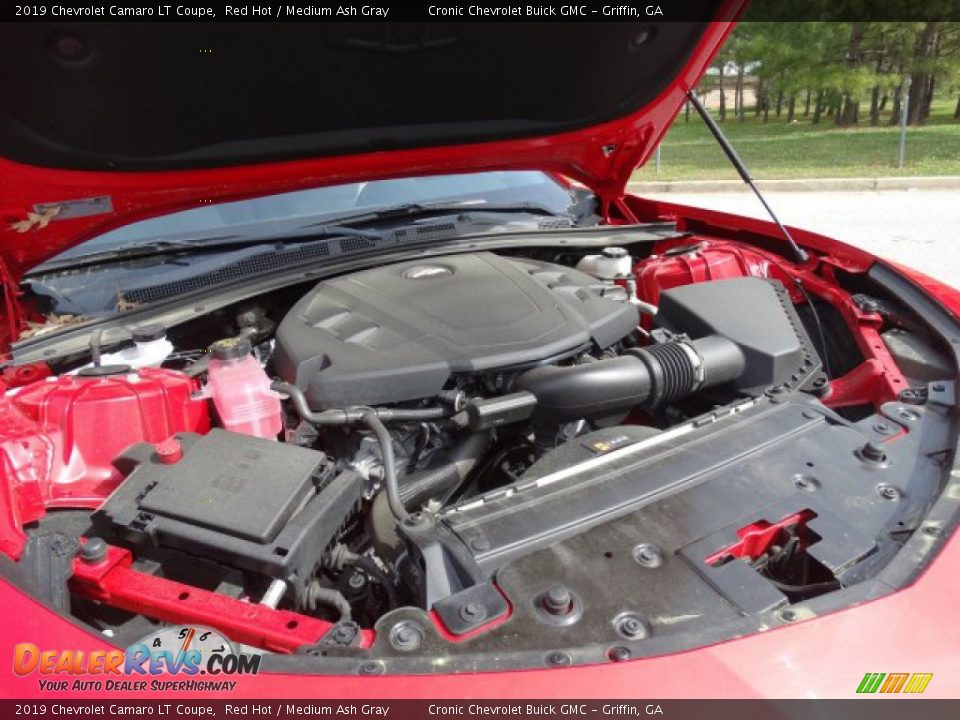 2019 Chevrolet Camaro LT Coupe Red Hot / Medium Ash Gray Photo #25