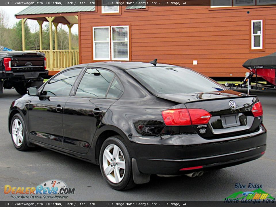 2012 Volkswagen Jetta TDI Sedan Black / Titan Black Photo #3