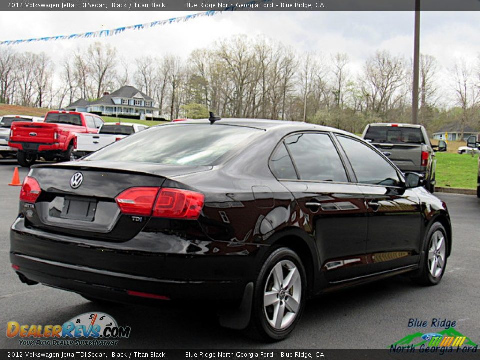 2012 Volkswagen Jetta TDI Sedan Black / Titan Black Photo #5