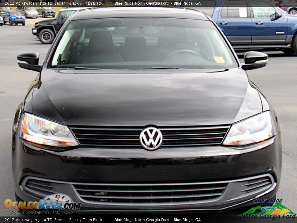 2012 Volkswagen Jetta TDI Sedan Black / Titan Black Photo #8