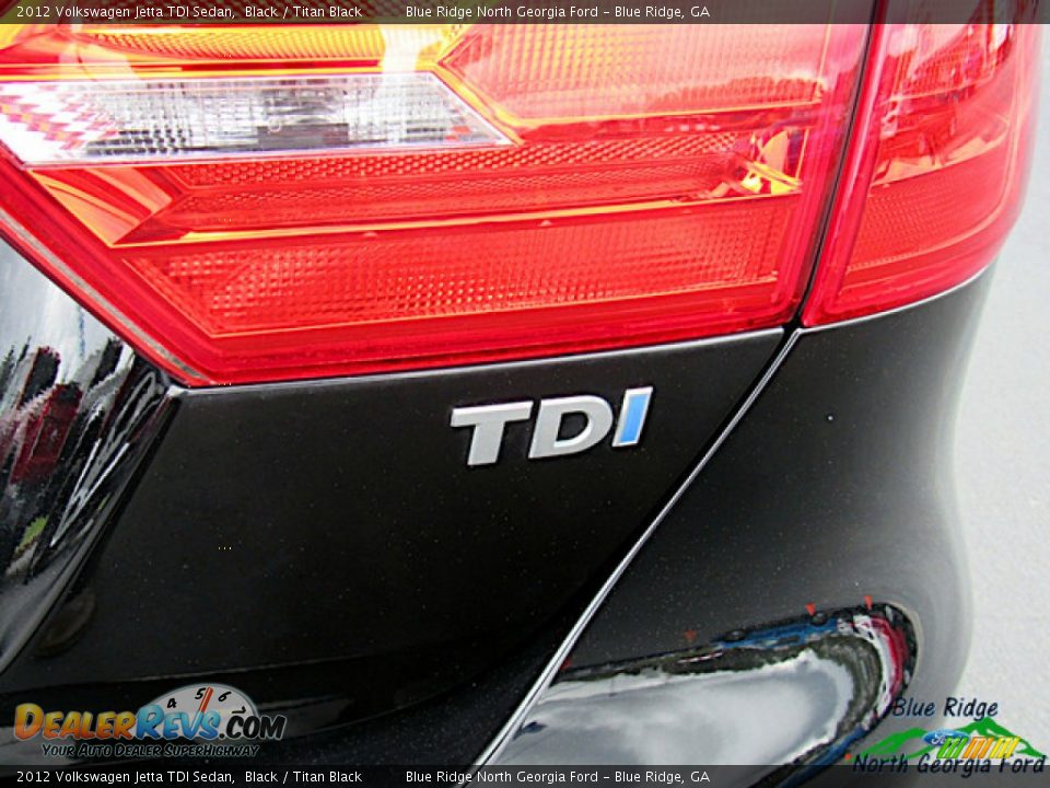 2012 Volkswagen Jetta TDI Sedan Black / Titan Black Photo #33