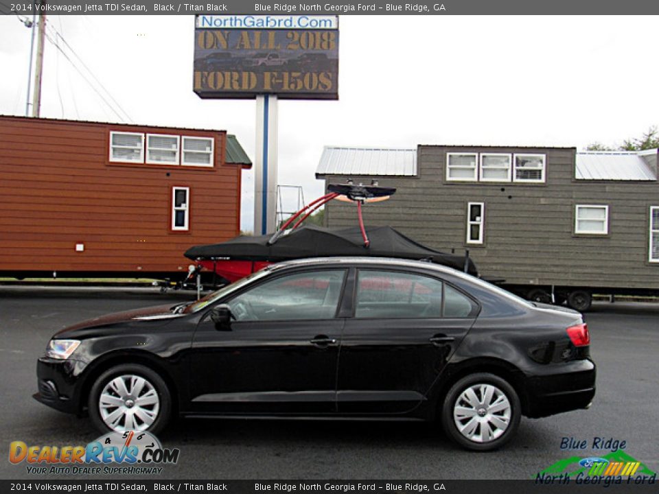 2014 Volkswagen Jetta TDI Sedan Black / Titan Black Photo #2