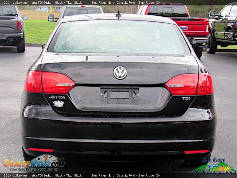 2014 Volkswagen Jetta TDI Sedan Black / Titan Black Photo #4