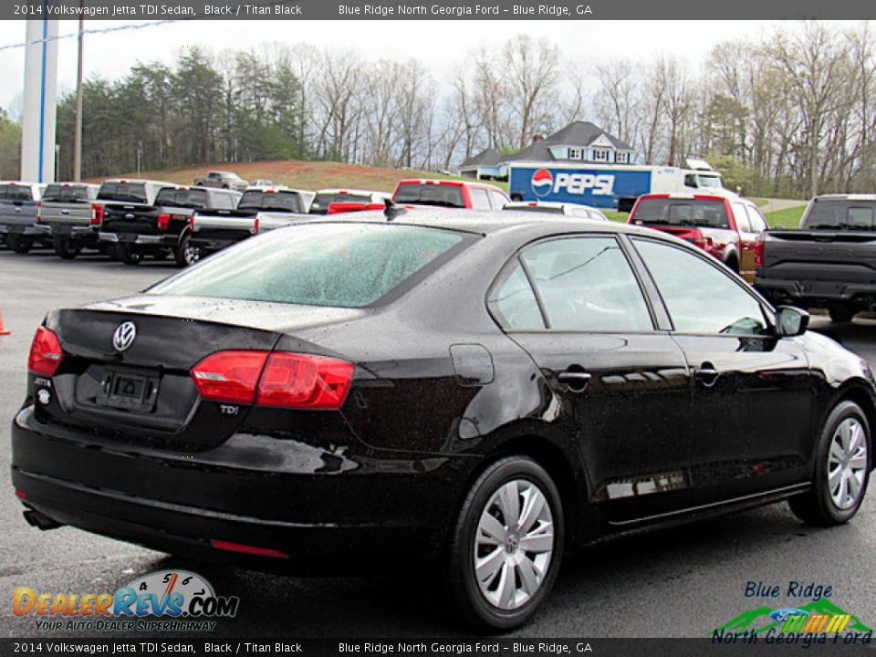 2014 Volkswagen Jetta TDI Sedan Black / Titan Black Photo #5