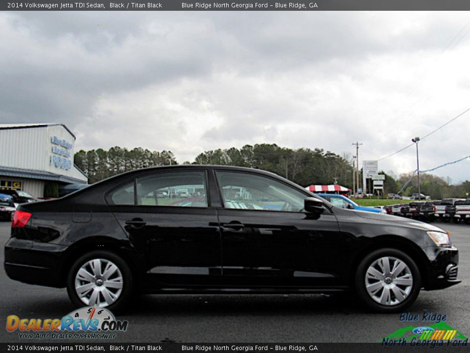 2014 Volkswagen Jetta TDI Sedan Black / Titan Black Photo #6