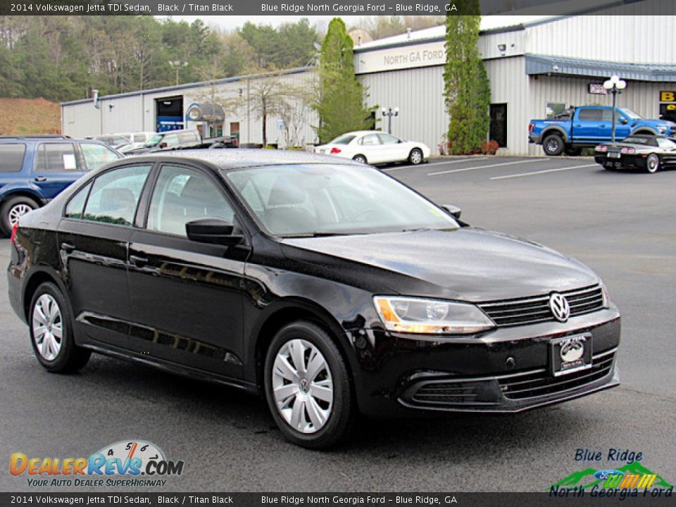 2014 Volkswagen Jetta TDI Sedan Black / Titan Black Photo #7