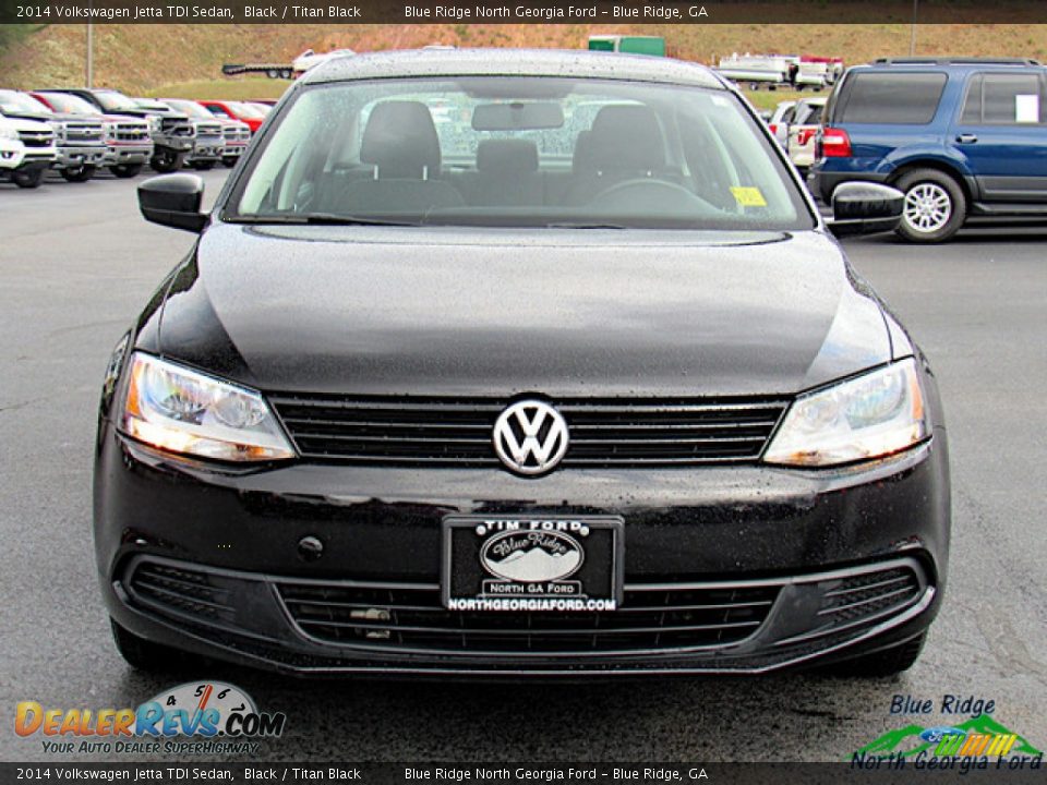 2014 Volkswagen Jetta TDI Sedan Black / Titan Black Photo #8