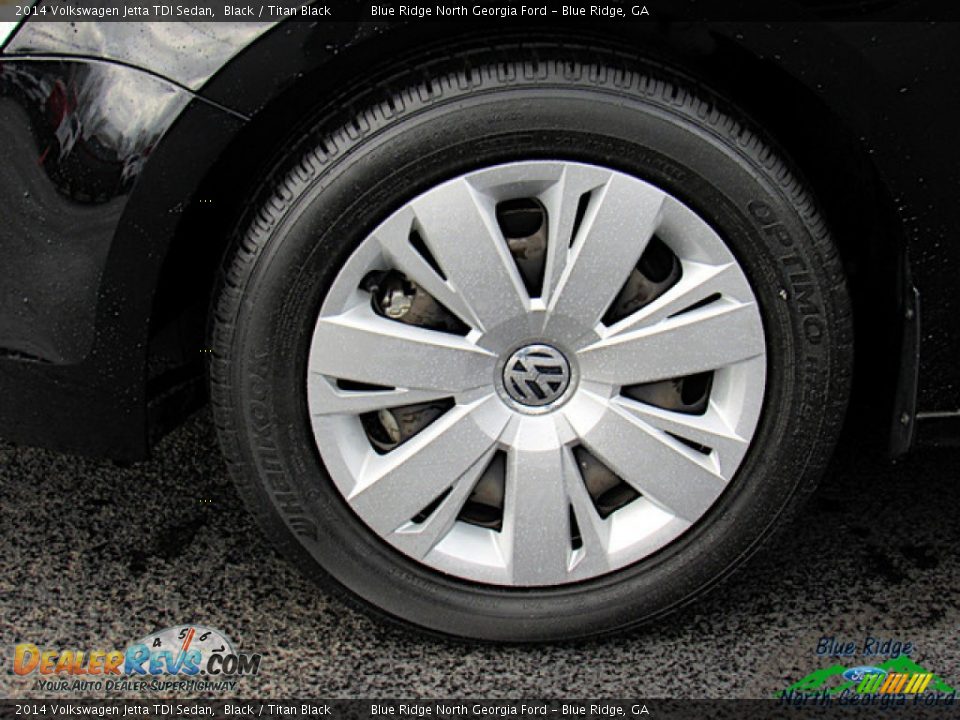 2014 Volkswagen Jetta TDI Sedan Black / Titan Black Photo #9
