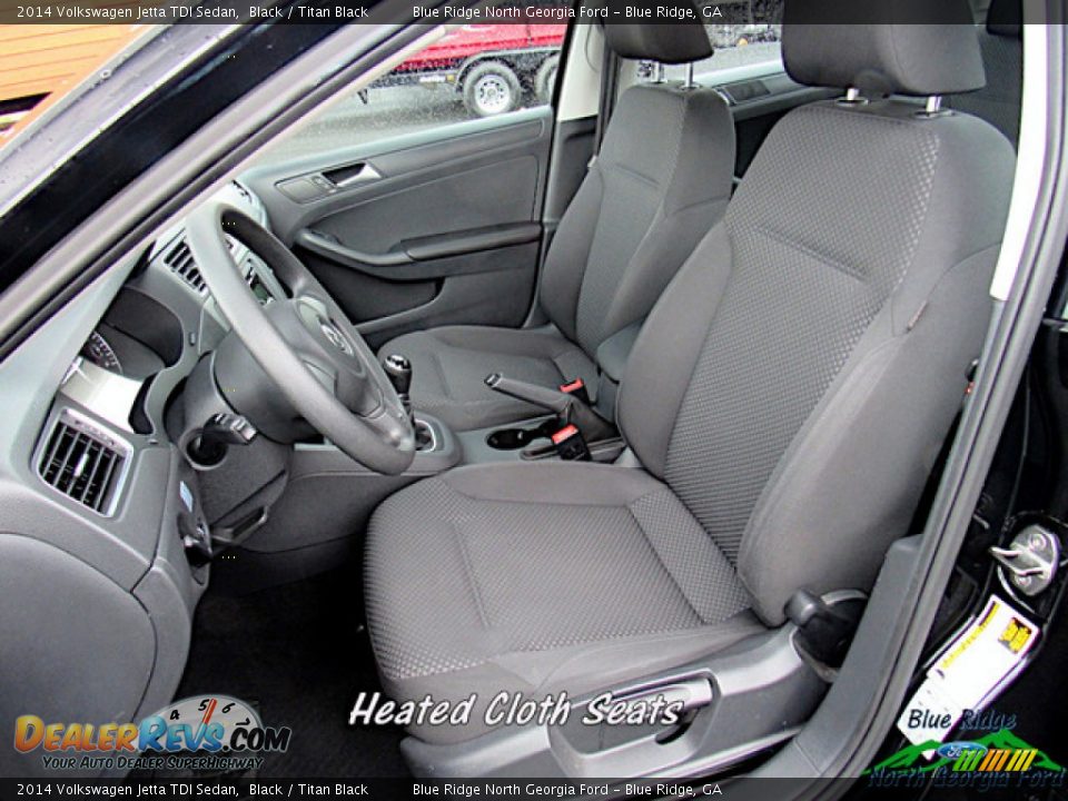 2014 Volkswagen Jetta TDI Sedan Black / Titan Black Photo #10