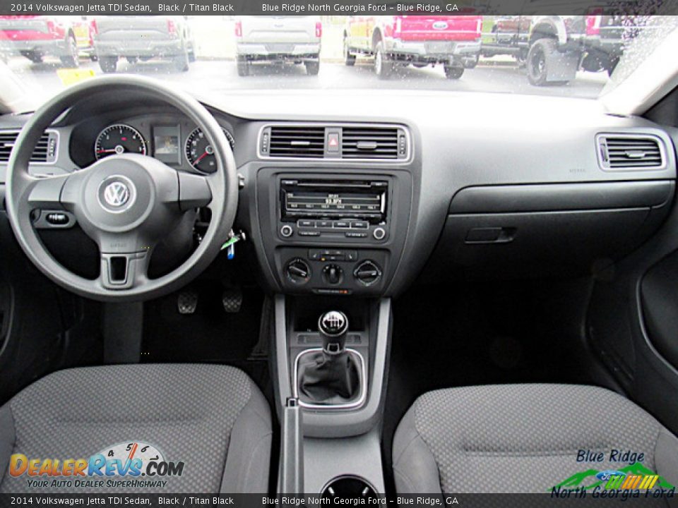 2014 Volkswagen Jetta TDI Sedan Black / Titan Black Photo #15