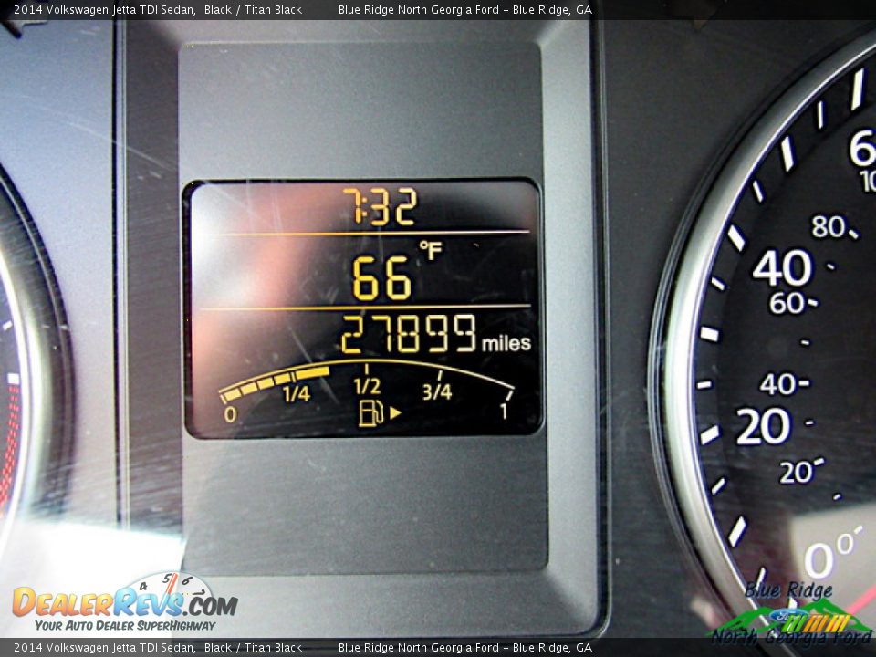 2014 Volkswagen Jetta TDI Sedan Black / Titan Black Photo #19