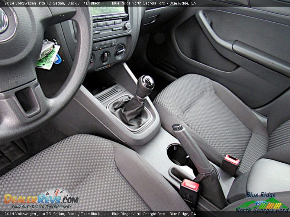 2014 Volkswagen Jetta TDI Sedan Black / Titan Black Photo #23