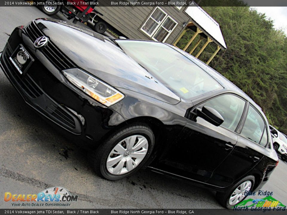 2014 Volkswagen Jetta TDI Sedan Black / Titan Black Photo #29