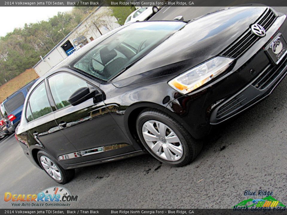 2014 Volkswagen Jetta TDI Sedan Black / Titan Black Photo #30