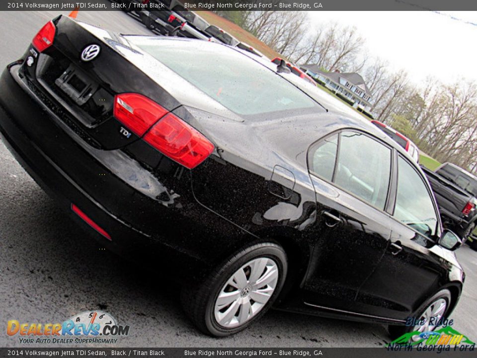 2014 Volkswagen Jetta TDI Sedan Black / Titan Black Photo #31
