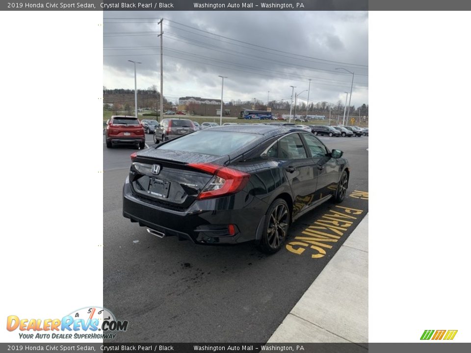 2019 Honda Civic Sport Sedan Crystal Black Pearl / Black Photo #5