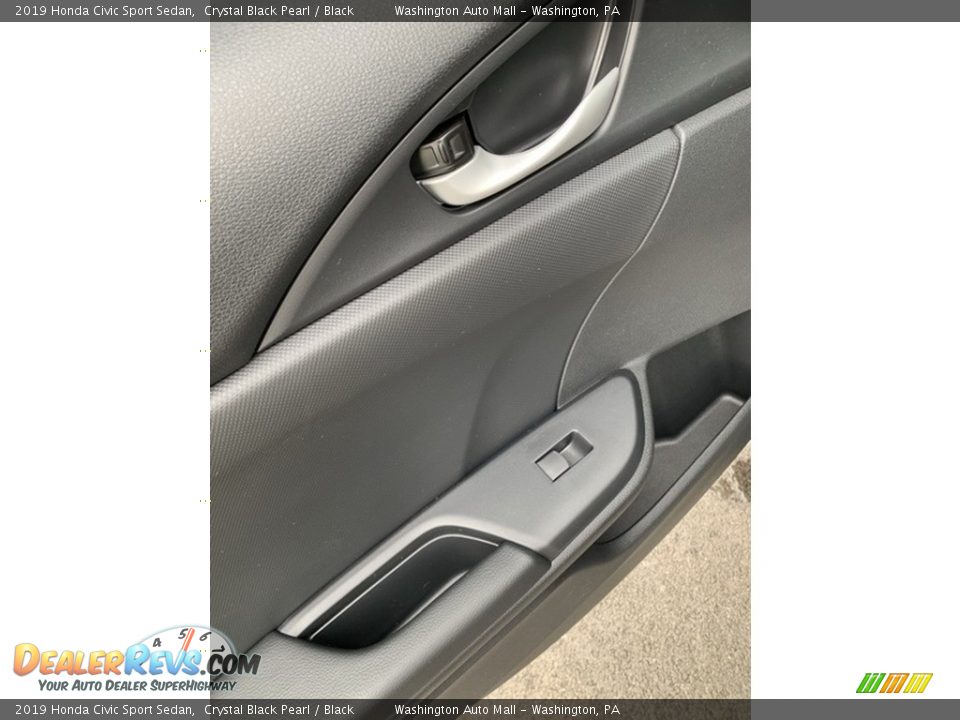 2019 Honda Civic Sport Sedan Crystal Black Pearl / Black Photo #17