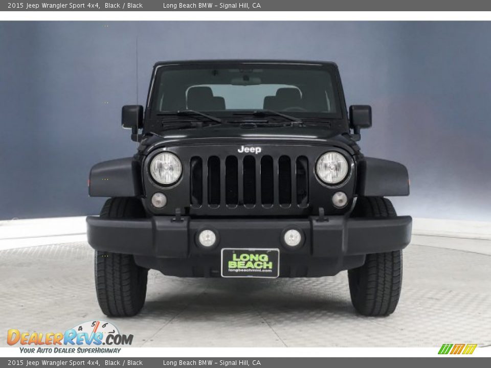 2015 Jeep Wrangler Sport 4x4 Black / Black Photo #2