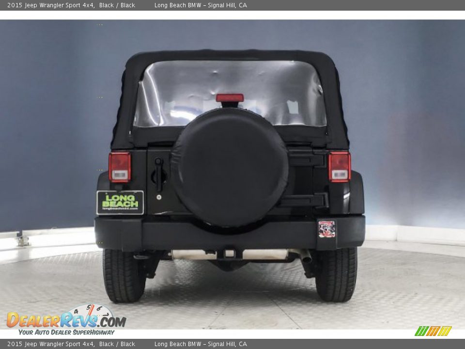 2015 Jeep Wrangler Sport 4x4 Black / Black Photo #3